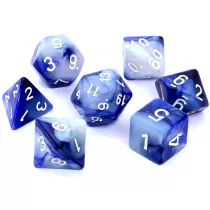 Komplet koci RPG - Dwukolorowe fioletowo srebrne Rebel