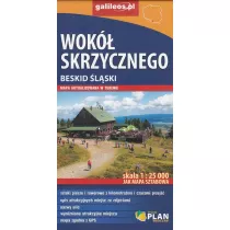 Wok� Skrzycznego Beskid �l�ski mapa 1:25 000 Jak mapa sztabowa