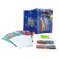 Kartka urodzinowa DIY wyklejanka 8 kart + koperty