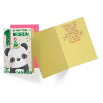 Kukartka Karnet B6 DK-855 Roczek panda