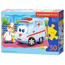 Puzzle konturowe 30 el. Ambulance Doctor Castorland