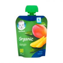 Gerber Organic Deserek w tubce mango dla niemowląt po 4 miesiącu 90 g Bio
