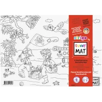 Funny Mat White - Piraci. Mata do kolorowania wielokrotnego uytku Strigo