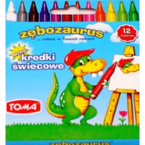 Toma Kredki wiecowe Zbozaurus 12 szt.