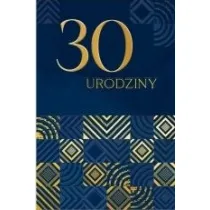Karnet B6 LUX 30 urodziny, granatowe