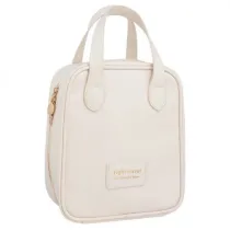 Ecarla Kosmetyczka z r�czk� 17x7x19cm Kremowa KS128B