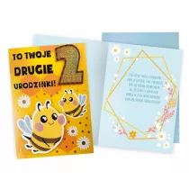 Kukartka Karnet Urodziny 2 Pszcz�ki