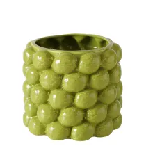 Boltze Porcelanowa donica Lime 16cm zielona