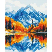 Brushme Malowanie po numerach - Jesie� w g�rach 40x50cm
