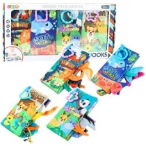 Ksieczki mikka sensoryczna dla malucha 4szt Leantoys