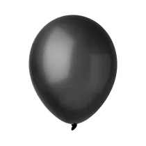 Decomex Balony metallic czarne 23cm