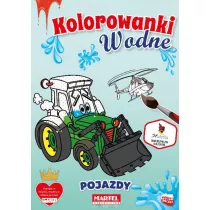 Kolorowanka wodna. Pojazdy