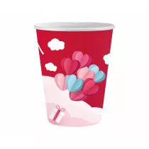 Godan Kubeczki papierowe Love 250ml 6 szt.