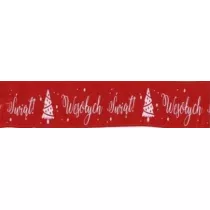 Brewis Wst��ka satynowa Bo�e Narodzenie WSX25-14 25mm x 22m
