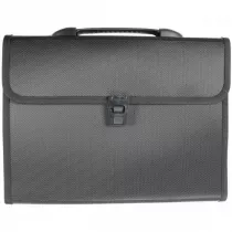 Titanum Teczka A4 z r�czk� 12 przegr�dek czarna