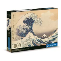 Puzzle 1000 el. Compact Museum Hokusai: La Grande Onda Clementoni