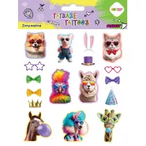 Tatuae zmywalne Animals Funny HAPPY COLOR