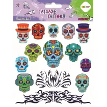 Tatua�e zmywalne Blue skulls HAPPY COLOR Staedtler