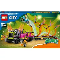 LEGO City Wyzwanie kaskaderskie — ciarwka i ogniste obrcze 60357