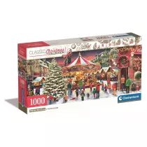 Puzzle 1000 Panorama Compact Christmas Collection Clementoni