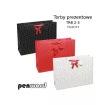 Penword Torebka prezentowa mix 31x41x13cm