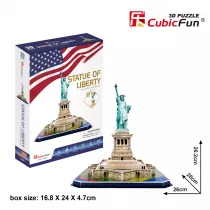 Puzzle 3D 40 el. Statua Wolnoci Cubic Fun