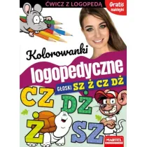 kolorowanki logopedyczne z naklejkami. G�oski Sz � Cz D�