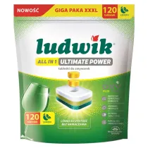 Ludwik Tabletki do zmywarek All In One Ultimate Power Lemon 120 szt.