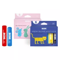 Interdruk Kredki elowe w sztyfcie BEBE Friends 6x10g