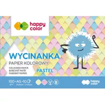 Happy Color Blok Wycinanka Pastel, A5, 100g, 10 arkuszy 10 kartek