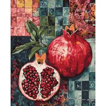 Ideyka Malowanie po numerach - Czerwony granat 40x50cm