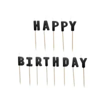 PartyDeco �wieczki urodzinowe Happy Birthday 2.5cm