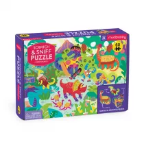 Puzzle sensoryczne z elementami zapachowymi 60 el. Pizzasaurus Mudpuppy