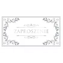 Zaproszenia Style nr 055 biay 9 szt.