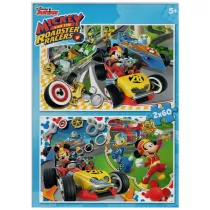 Puzzle 2x60 el. Mickey Roadster Racers Clementoni