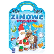 Zimowe rysowanki. Ksi��eczka z naklejkami
