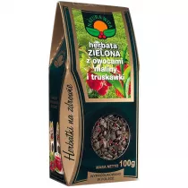 Natura Wita Herbata Zielona Malina i Truskawka 100 g