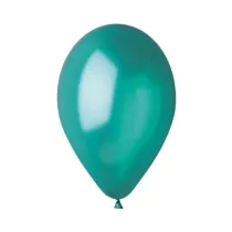 Sdm Balony metaliczne zielono-turkusowe 25cm