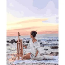 Twoje Hobby Malowanie po numerach - �wit na wybrze�u 40x50cm