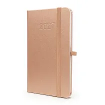 Kalendarz 2027 B6 Slim Tygodniowy Rose Gold