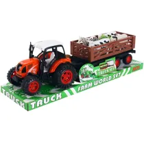 Traktor z przyczep� i zwierz�tami Trifox