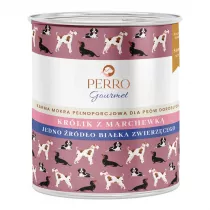 Perro Gourmet Krlik z marchewk karma mokra dla psw dorosych 800 g