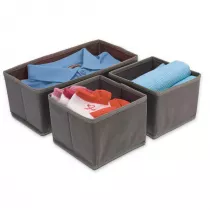 H&S Decoration Organizer tekstylny do szuflady 3-elementowy