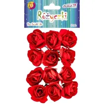 Aliga R�yczki na drucikach czerwone 7cm 12 szt