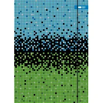 Teczka kartonowa z gumk�, PIXI, niebiesko-zielona, 24x31cm, Happy Color