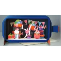 AbCard Karnet przestrzenny 3D POP UP 50 urodziny damskie MIB103