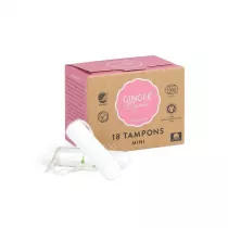 Ginger Organic Tampons tampony organiczne bez aplikatora Mini 18 szt.