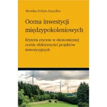 Ocena inwestycji mi�dzypokoleniowych - kryteria etyczne w ekonomicznej ocenie efektywno�ci projekt�w inwestycyjnych