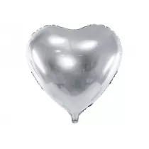 Balon foliowy Serce 61cm srebrny