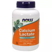 Now Foods Calcium Lactate - Mleczan Wapnia Suplement diety 250 tab.